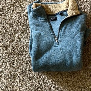 Mens 3/4 zipper sweater